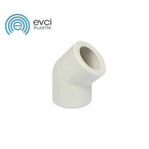 Коліно кут PP-R Evci Plastik 45 40 Коліно кут PP-R Evci Plastik 45 40