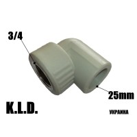 Коліно кут PPR KLD с ВР 2534