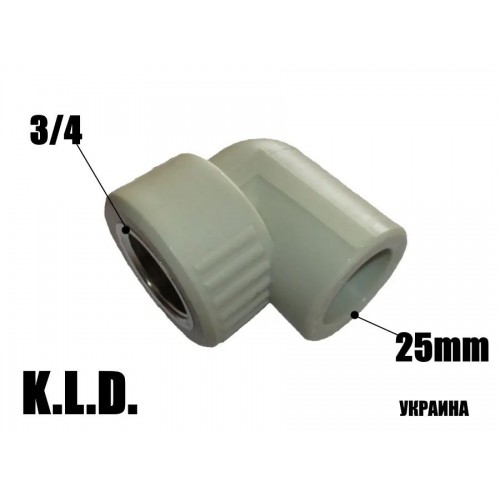 Коліно кут PPR KLD с ВР 2534 Коліно кут PPR KLD с ВР 2534