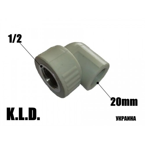 Коліно кут PPR KLD с ВР 2012 Коліно кут PPR KLD с ВР 2012