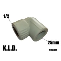 Коліно кут PPR KLD с ВР 2512