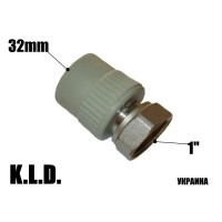 Муфта поліпропіленова с НГ 32x1 KLD