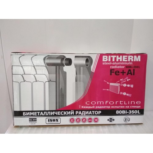 Біметалевий радіатор опалення BITHERM 350806 секцій Біметалевий радіатор опалення BITHERM 350806 секцій