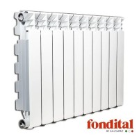 Біметалевий радіатор опалення Fondital Alustal 500100 3 секції