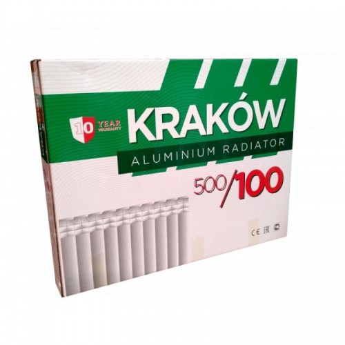 Алюмінієвий радіатор опалення Krakow 500100 15 секцій Алюмінієвий радіатор опалення Krakow 500100 15 секцій